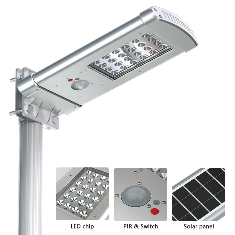 Easy Integrated Green Power Solar Led Street Light Rising Sun