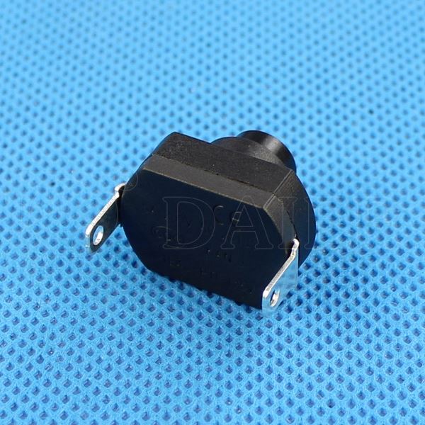 2Pin Latching ON OFF Black Flashlight Push Button Switch