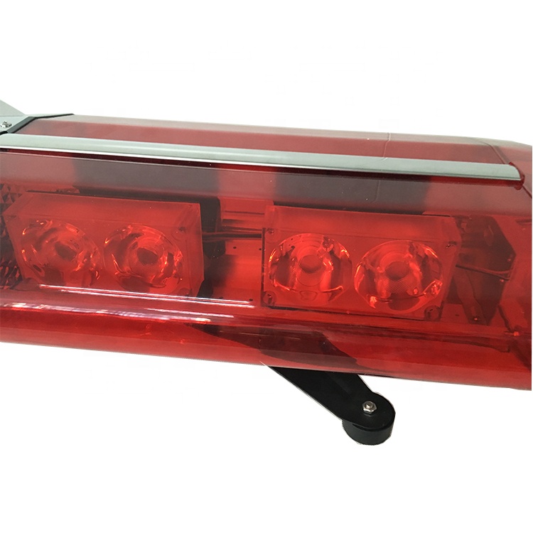 Toproof Mount DC 12V 260W Full Size police strobe lights LED Light Bar With Siren & Speaker