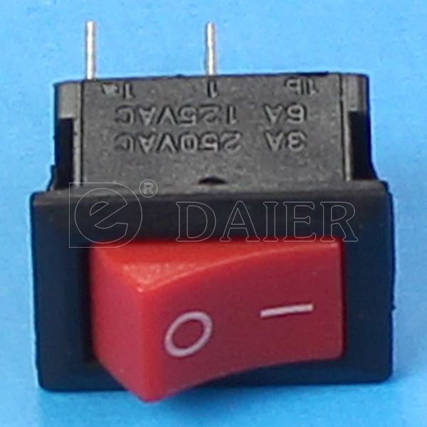 Miniature 6A 125VAC SPST 2PIN ON OFF CQC T100/55 Rocker Switch