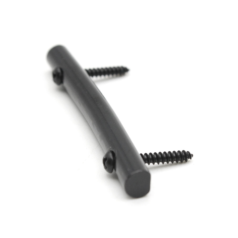 Black/Silver Electric Guitar String Retainer Bar Metal with 2 Mounting Screw Wholesale Retail