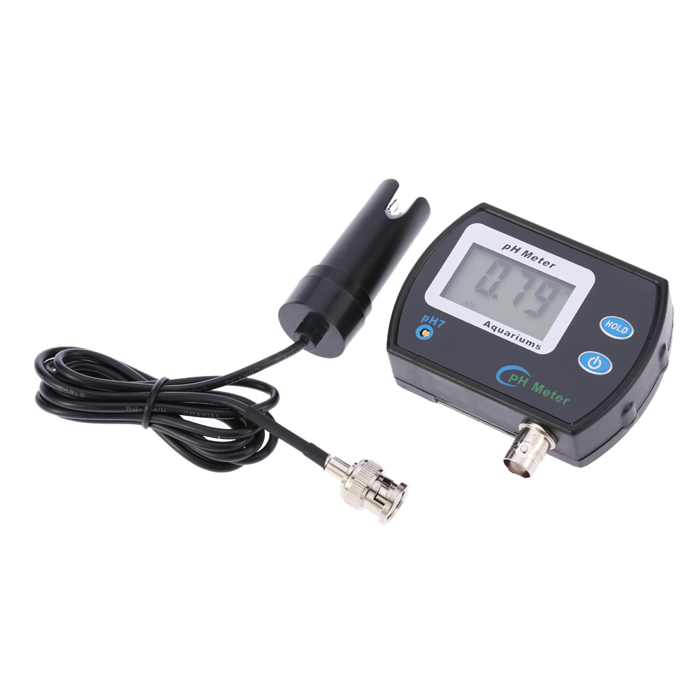 Mini Online pH Meter Water Quality Tester aquarium water Monitor Analyzer Waterproof with Temperature Compensation ATC Function