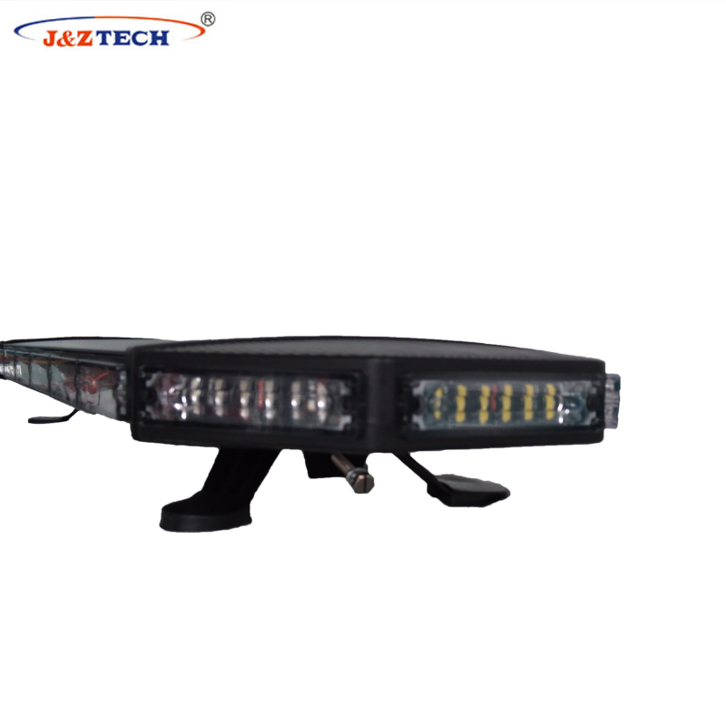 Black super bright aluminum housing sliver led warning police lightbar