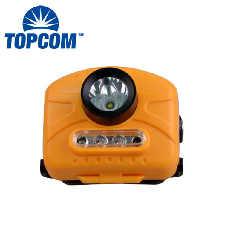 Motion Sensor Control Switch 3W LED Dual Light Source Headlamp