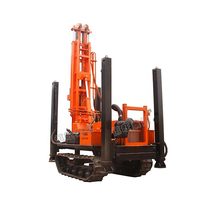 Pneumatic Crawler Drilling Rig Specialized for Deep Hole powered by Air Compressor
