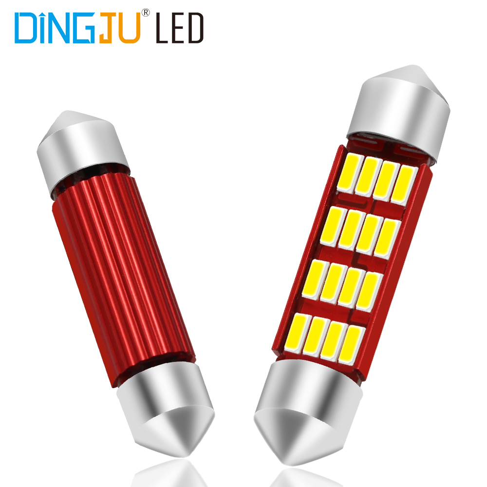 New Arrival Car Lighting festoon 4014 12smd Auto C5w Reading Light Licence Plate lamp Interior Roof Led Light