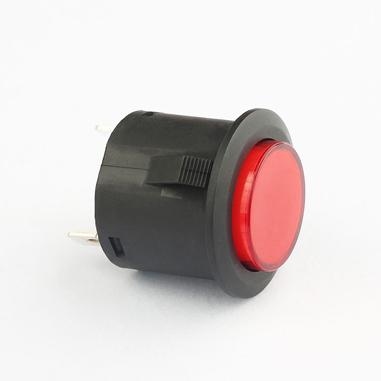 red green led illuminated waterproof mini momentary push button switch