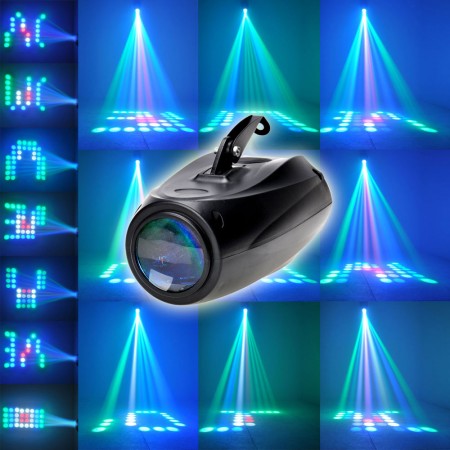 15W 64 Led Voice Control RGB Stage Lights For Ballroom, KTV, PARTY, Home Decorative Lights AC90V-240V