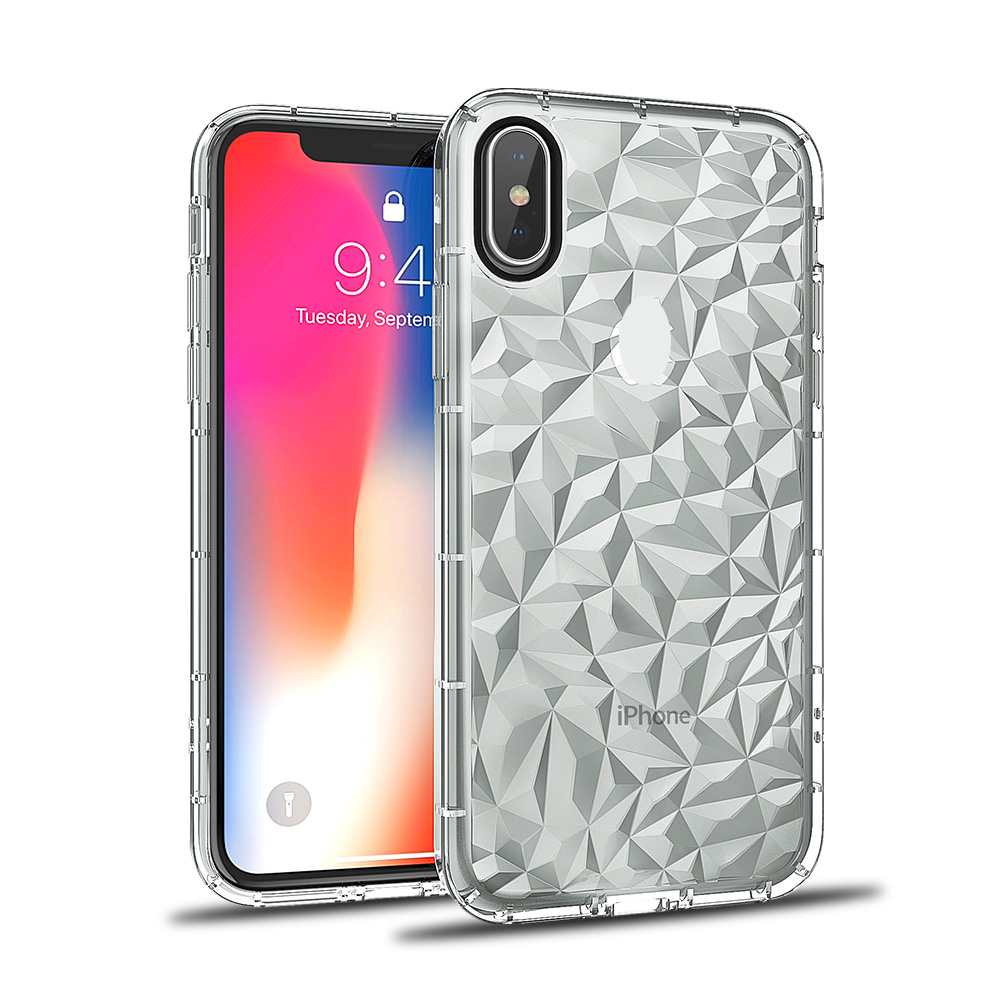 shockproof diamond pattern wholesale transparent tpu phone case for Samsung galaxy A8 2018 case