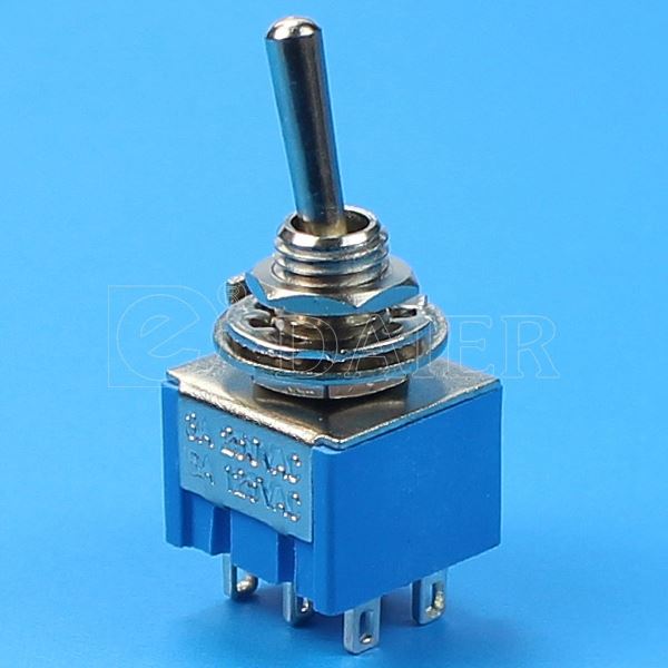 MTS-2033 DP3T 6PIN ON-ON-ON Double Pole Triple Throw Toggle Switch