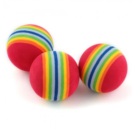 Golf Tennis Practice Training Balls EVA Rainbow Colors