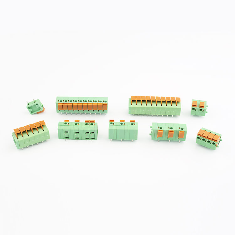 Hot sale Euro Type copper connector Spring Type PCB speaker terminal block connector