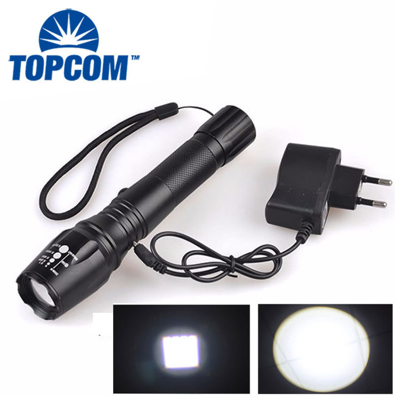 Conveniently Portable Waterproof Xml T6 Led 18650 Battery Most Power Flexible Led Flashlight