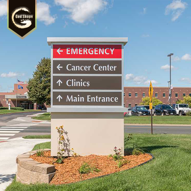 Outdoor Hospital Guidance Advertising Display Sign Board