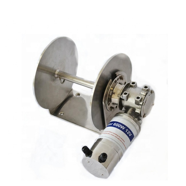 12v electric boat anchor winch stainless steel yacht winches manual crank JVW-015