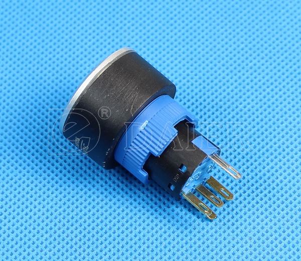 Plastic Round 22mm Dia Push LED Switch