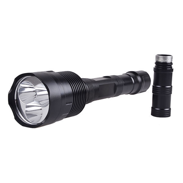 30w ultra Bright 3pc xml T6 LED 30W big powerful flashlight 5000 lumen rechargeable tactical police LED flashlight torch