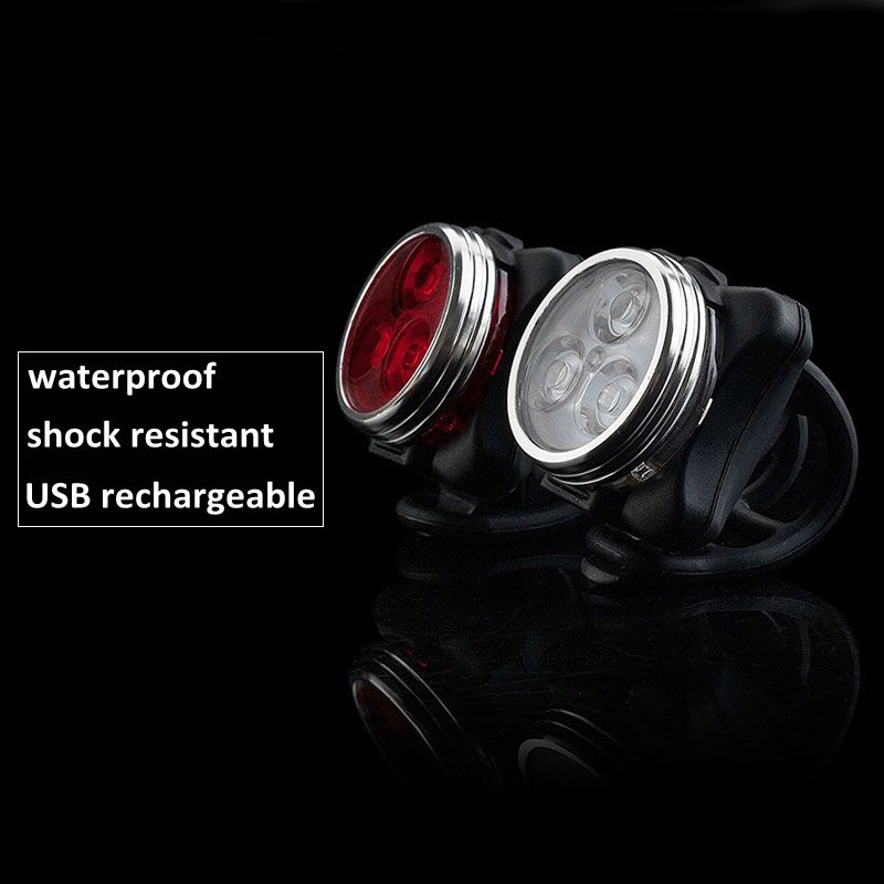 4 Modes Rechargeable Led Rear Light USB Bike Bicycle Back Light