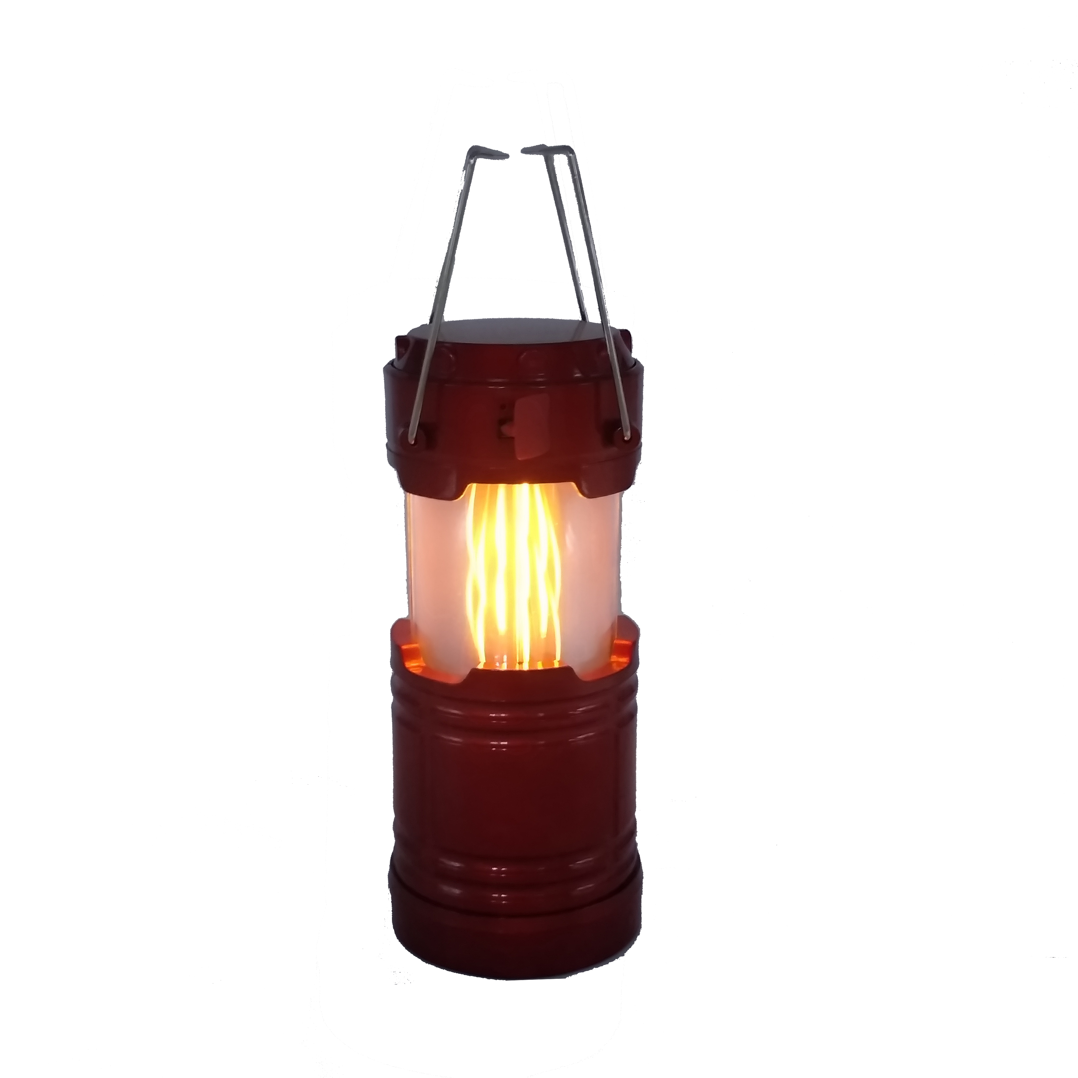 Ningbo Goldmore red charging and release capability Flame Lamp Portable Outdoor emergency lamp Lights with magnet and hook