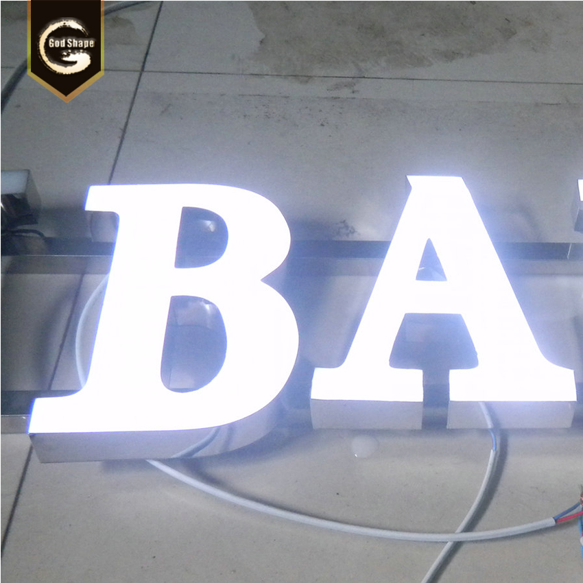 Led Acrylic Light Channel Letters Outdoor 3D Acrylic Front Lit LED store front sign