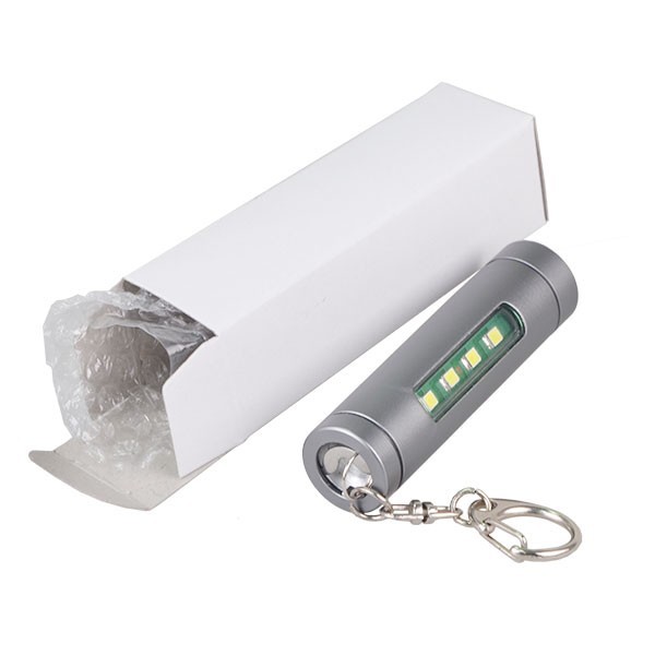 Promotion Aluminum LED Mini Flashlight Side Light with Keychain