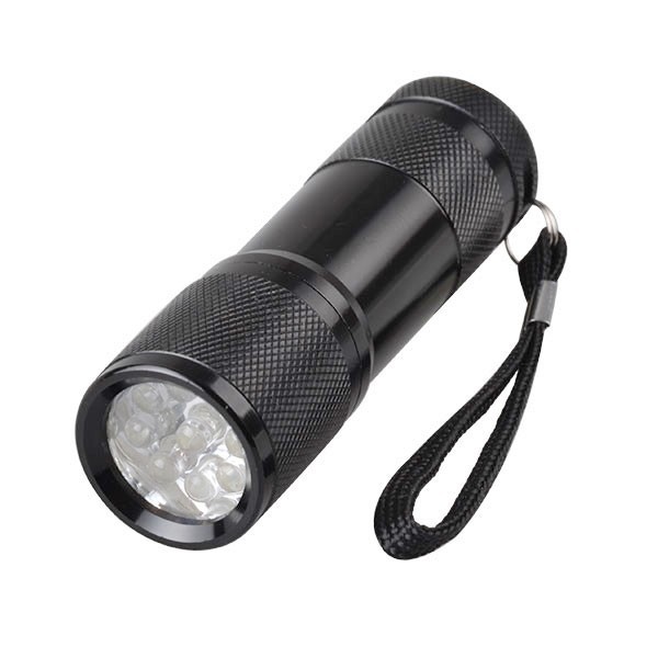 High Quality Blacklight Mini Portable 9 UV Led Flashlight For Money  Detector