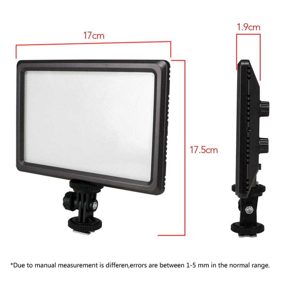 Clearance Sale Luxpad22 Pro Ultra Thin 112-LED 11W Video Light Pad for Canon Nikon DSLR Camera DV Camcorder