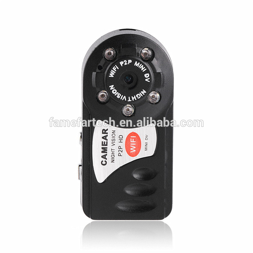 Small WIFI Q7 Camera Wireless Camcorder Video Recorder Infrared Night Vision Motion Detection Mini MD81S IP Camera