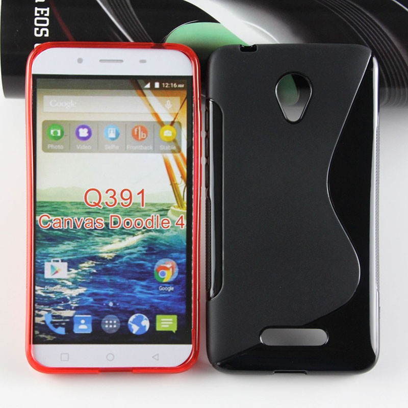 Cell Covers S-line TPU Case For Micromax canvas Doodle 4 Q391Soft Gel Case Cover