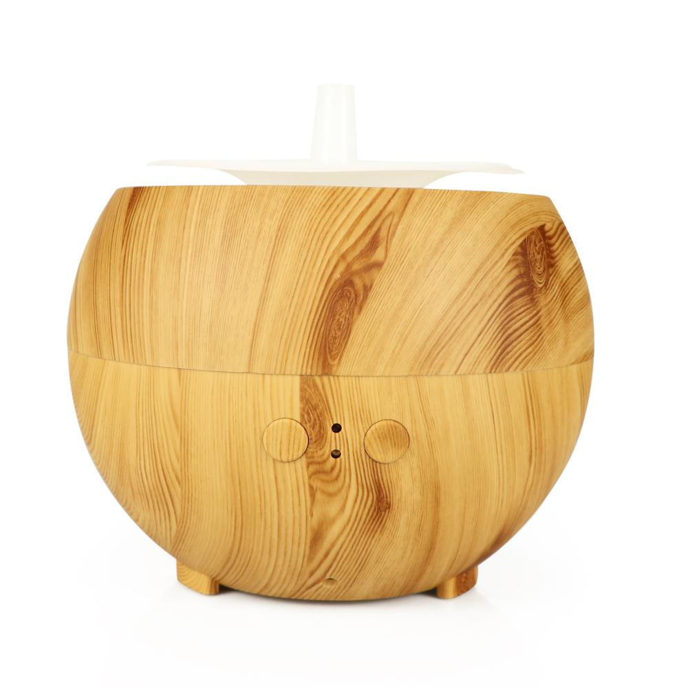 7 Color Change Auto Oils Diffuser for Spa,Home Aromatherapy 600ML Wood Grain Cool Water Humidifier
