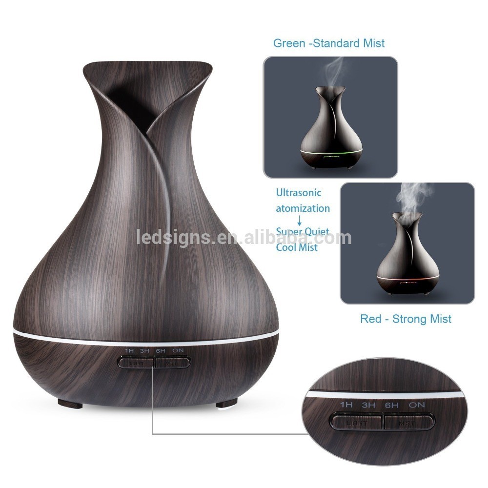 New Mute Aromatherapy Humidifier, Wood grain Aromatherapy Diffuser 7 colors Humidifier Cross Border Home Aromatherapy Machine