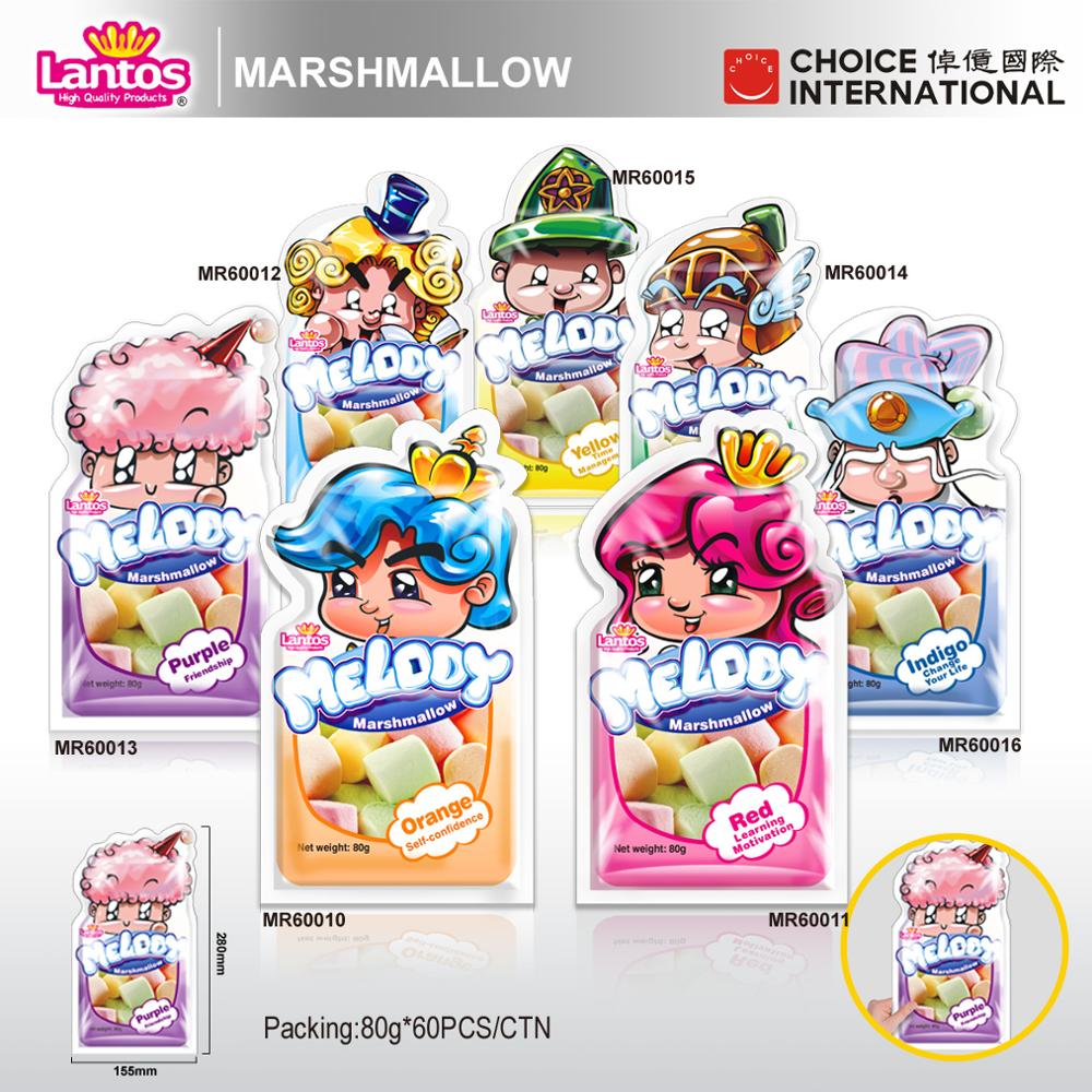 Colorful 80g Various Design Marshmallow Roasting