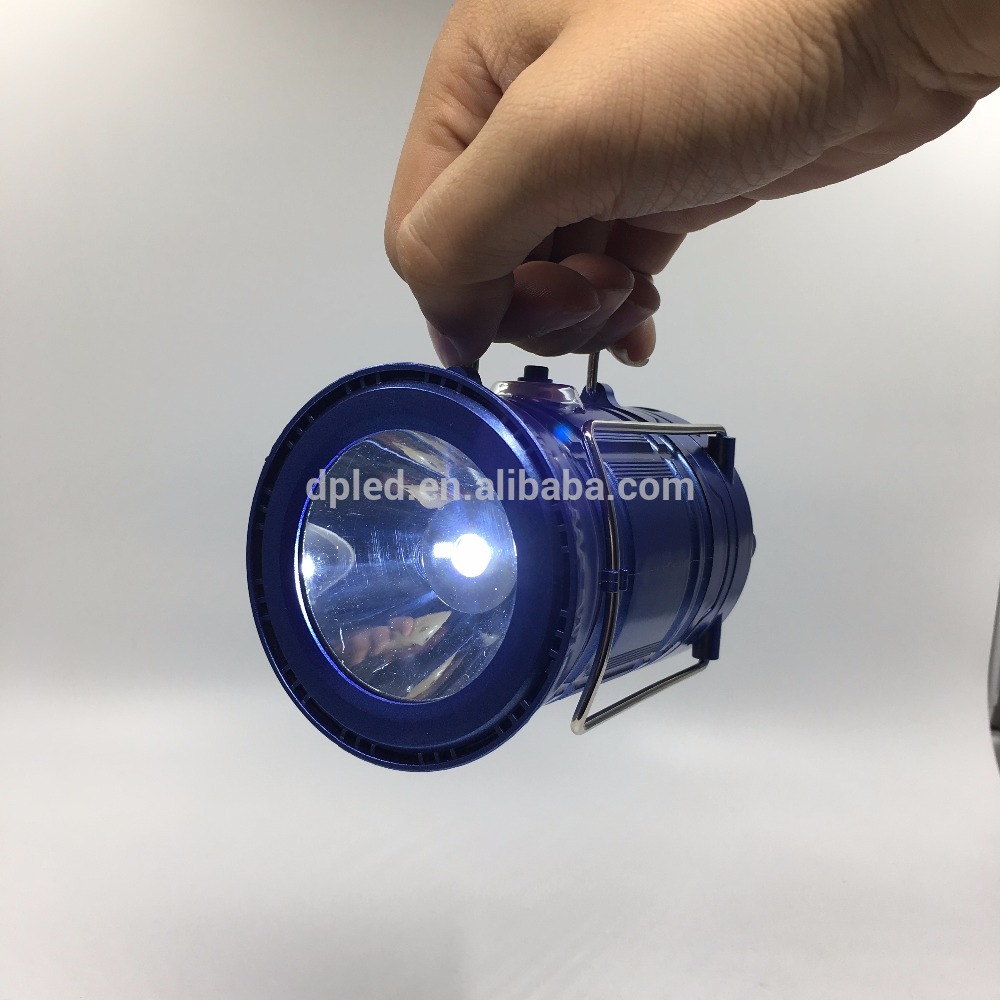 Mini solar rechargeable camping lantern with mobile phone charger 5700T