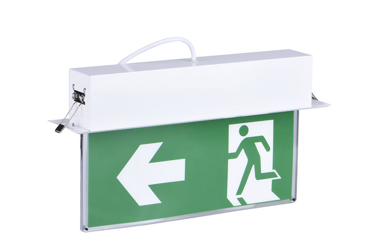 Ceiling mounted Emergency sign Recessed LED Exit Signs