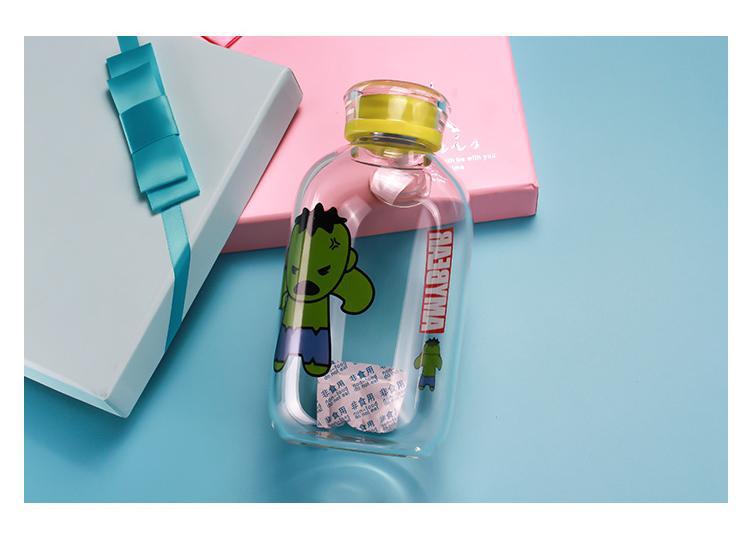 Promotional water bottles drink pongdang my bottle glass water drinking bottle