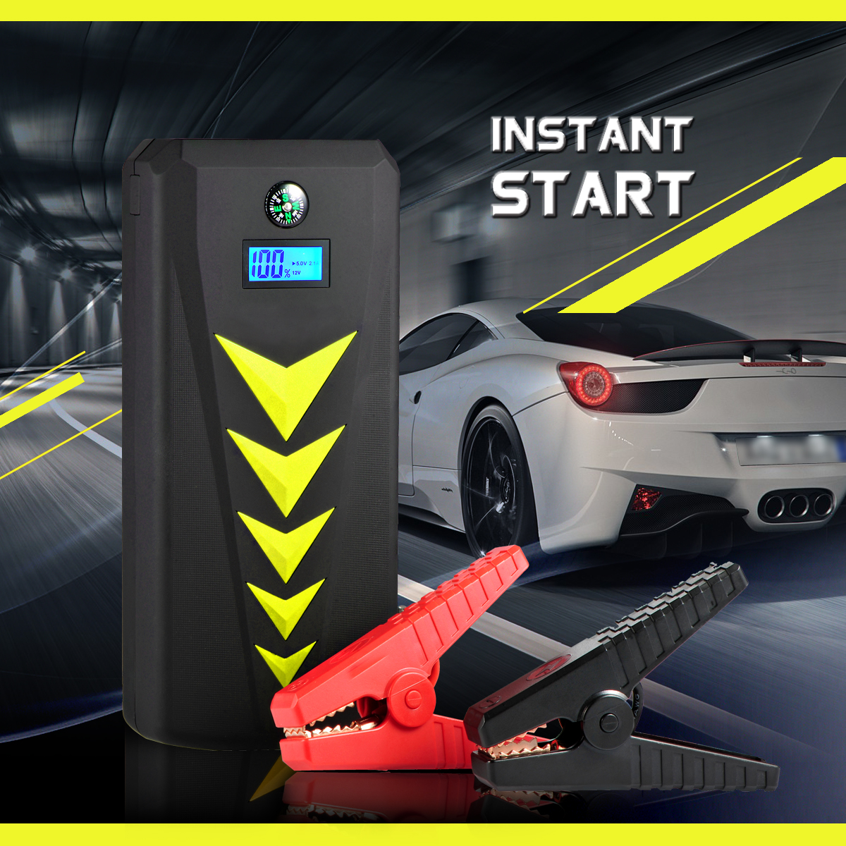 Hot Sale Multifunction Car Jump Starter Battery Booster with LED Light car powerbank jump starter