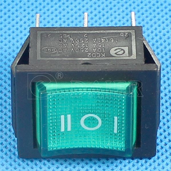 6PIN ON OFF ON 3 Way DPDT Illuminated 16A 250VAC T85 Rocker Switch