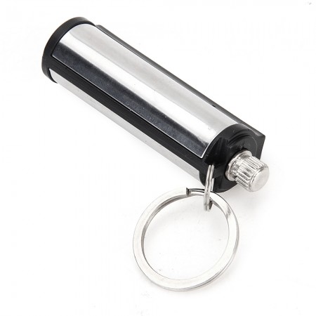 Camping Metal Match Fire Starter Gas Oil Flints Cigarette Lighter With KeyChain