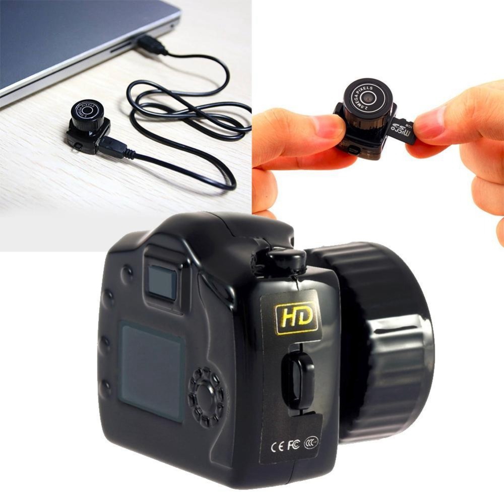 Y2000 CMOS 2.0 HD Digital Camera Micro Mega Pixel Pocket Video Audio Mini Camcorder 640*480 480P DV DVR 720P 200W
