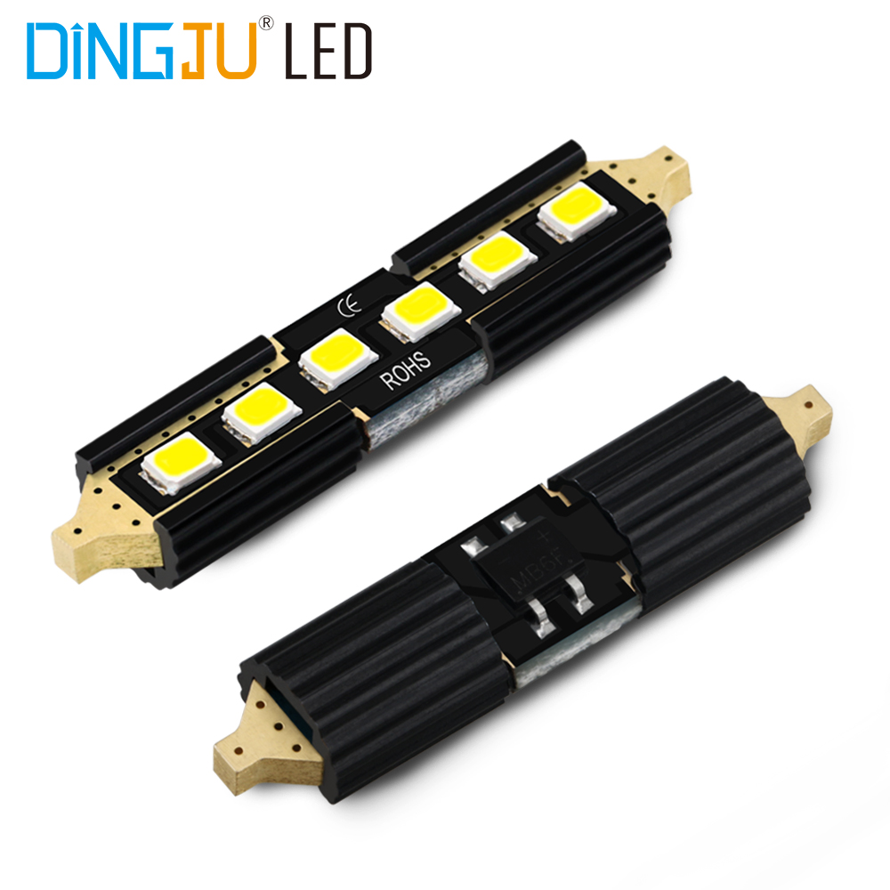 New Design Led Festoon Light Canbus C5w 6smd 2835 Auto Bulb 12v 65.5lm Reading Lamp Licence Plate Light Of Low Price