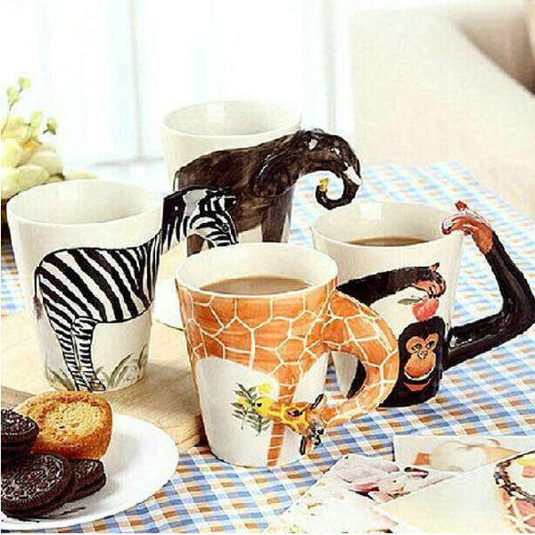 wholesale high quality ceramic mugs,animal shape ceramic cup,fancy coffee cup