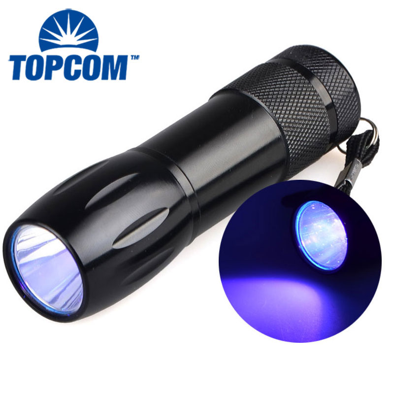 3W Powerful Light Mini Camping Currency Detector Light Aluminum Flashlight UV Torch