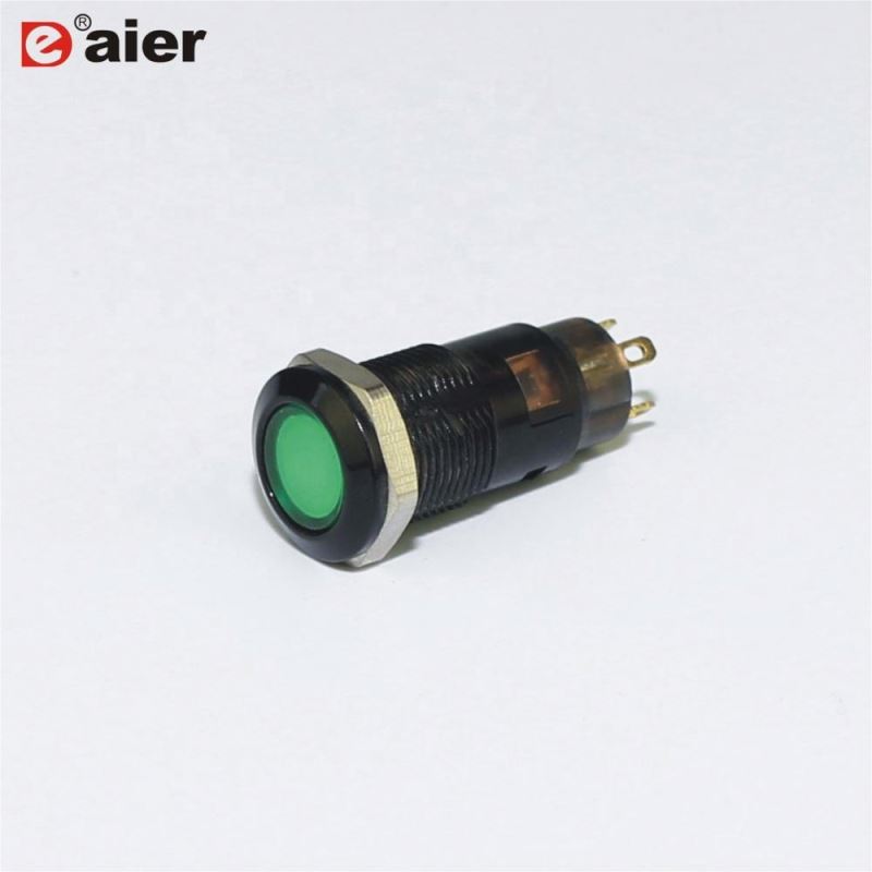 Plastic 12mm 1NO Button Illuminated Waterproof Mini Button Switch