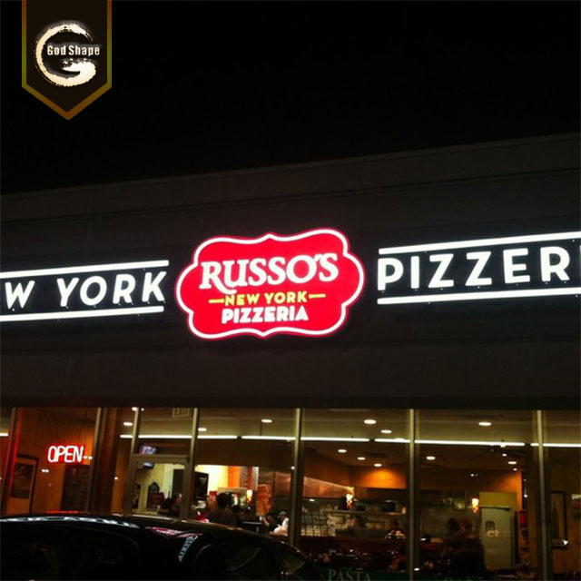 Most popular LED channel letter sign store front advertising acrylic led light shop signage