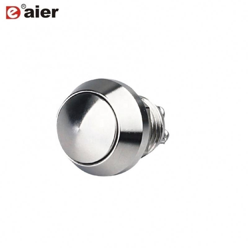Waterproof Mini Momentary Screw Terminal 12mm Metal Dome Push Button
