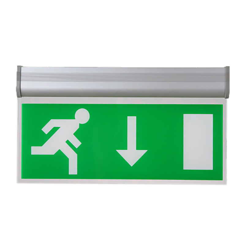 Commercial high quality Luminous Battery Backup Exit Light Emergency Led Acrylic Exit Sign