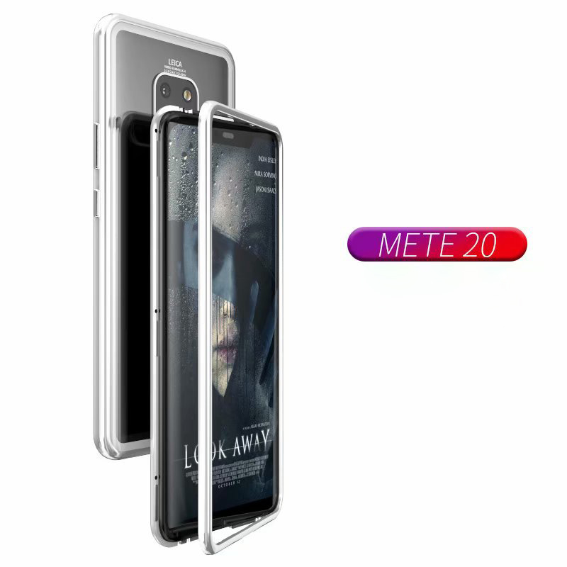 2019 New Arrival 360 Metal frame glass flip  cover explosion Magnetic phone case For Huawei Mate 20 Pro