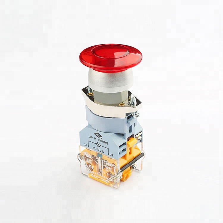 China factory supply 250v Emergency switch Self-locking stop rotary switch