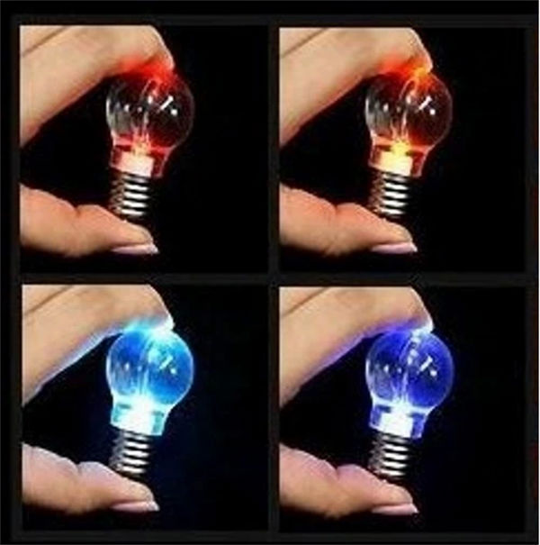 Bright colorful mini keychain flash bulbs led bulb keychain light bulb keychain