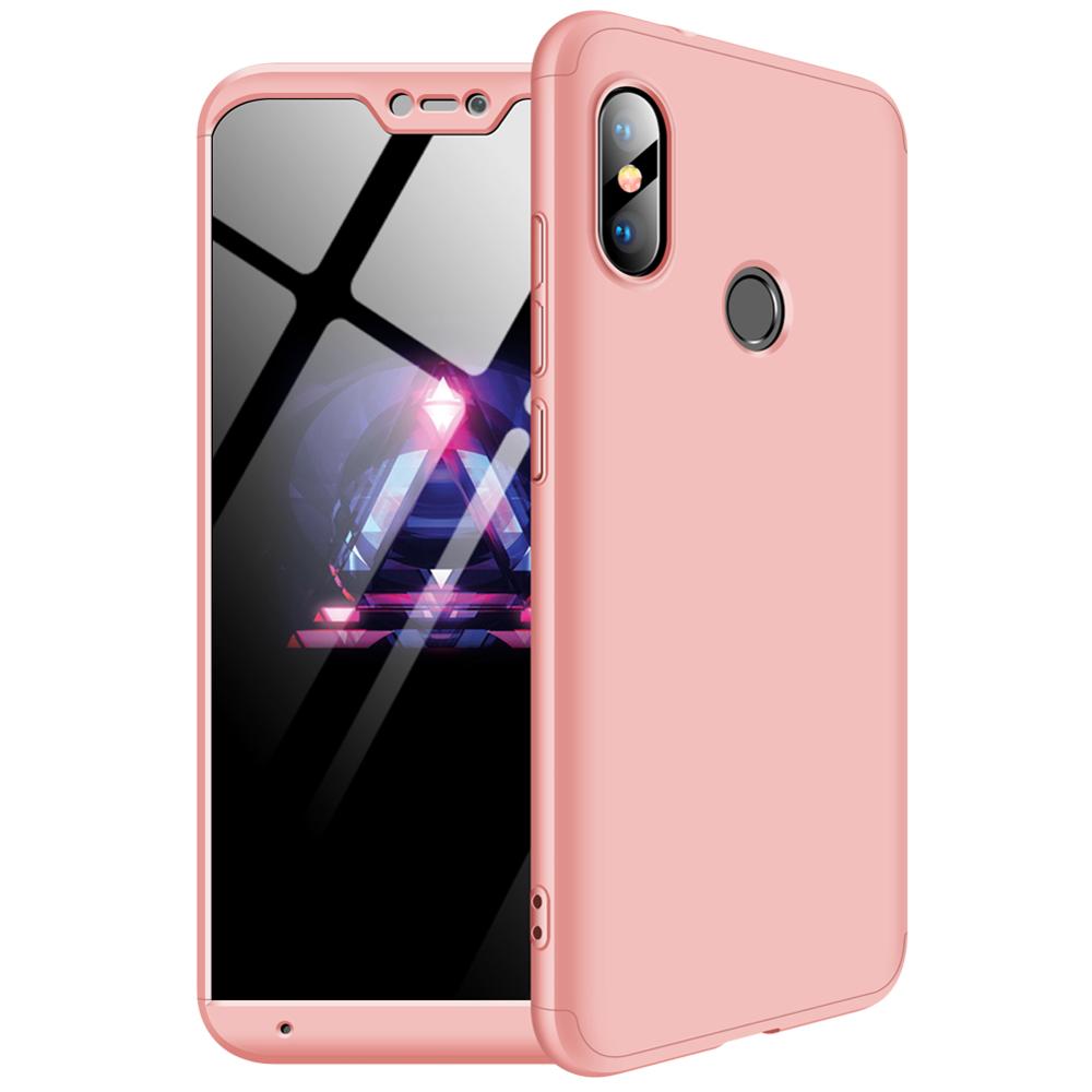 360 cover Removable 3in1 Hard PC Shield Back Cover Case for Xiaomi Redmi 6 Pro